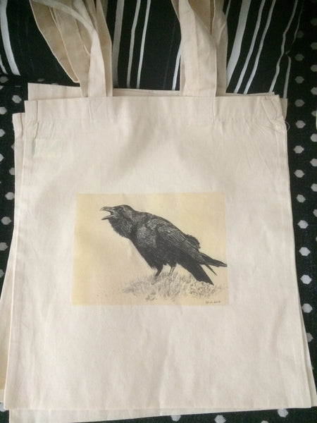 Tote bag Corbeau